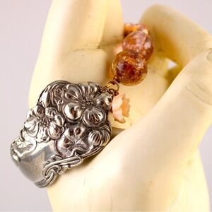 Silverplated spoon bracelet